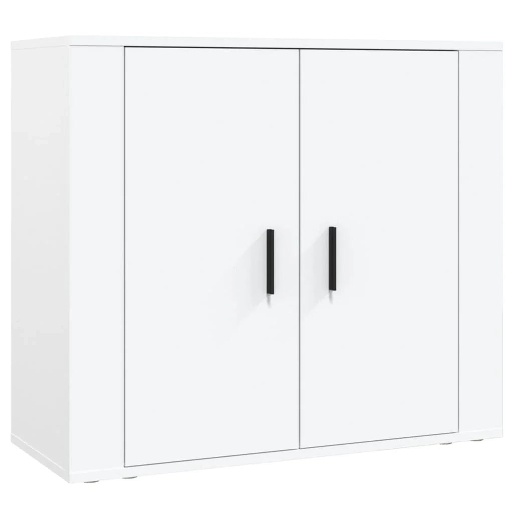 Credenza buffet cassettiera mobile contenitore organizer cucina soggiorno soggiorno legno multistrato bianco 02_0032784