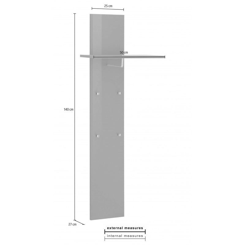 Appendiabito Magic – 50x147x27 – Bianco Lucido