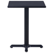 Tavolo da Giardino Nero 60x60x75 cm 49469
