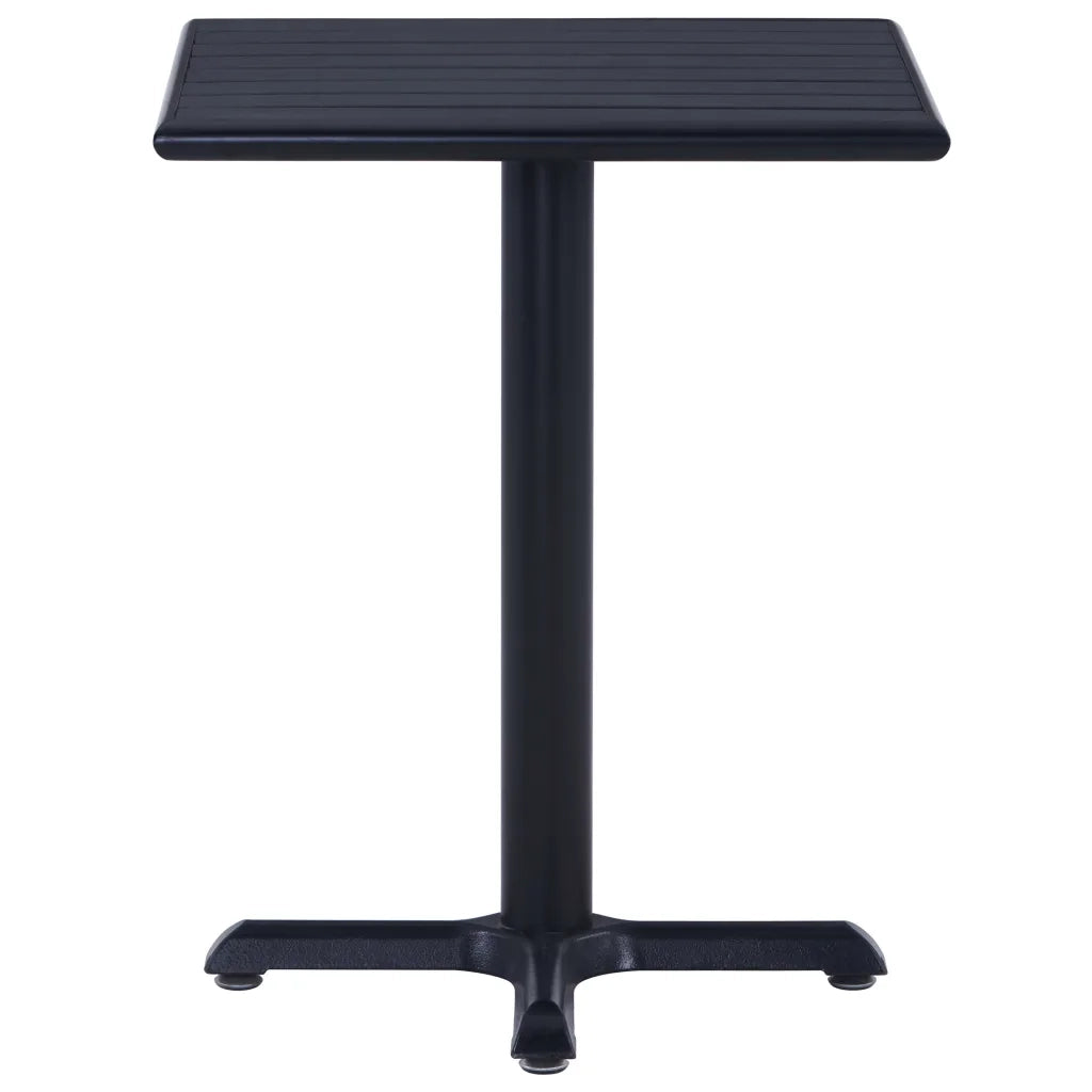Tavolo da Giardino Nero 60x60x75 cm 49469