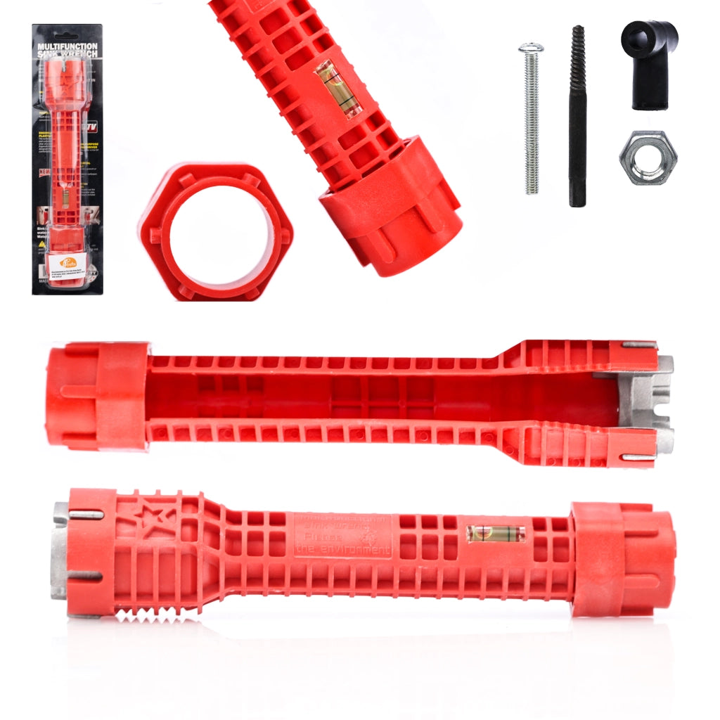 Chiave Idraulica Universale 8 in 1 – Multiuso e Ergonomico | Materiale ABS, Alluminio