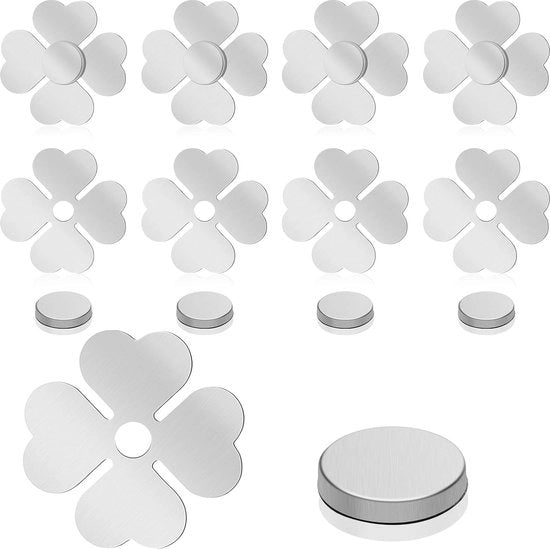 Set di pesi per tovagliato per esterno, pesi magnetici per tovagliato in acciaio inossidabile, clip per tovagliato, clip per tovagliato a forma di quattro per esterno e interno