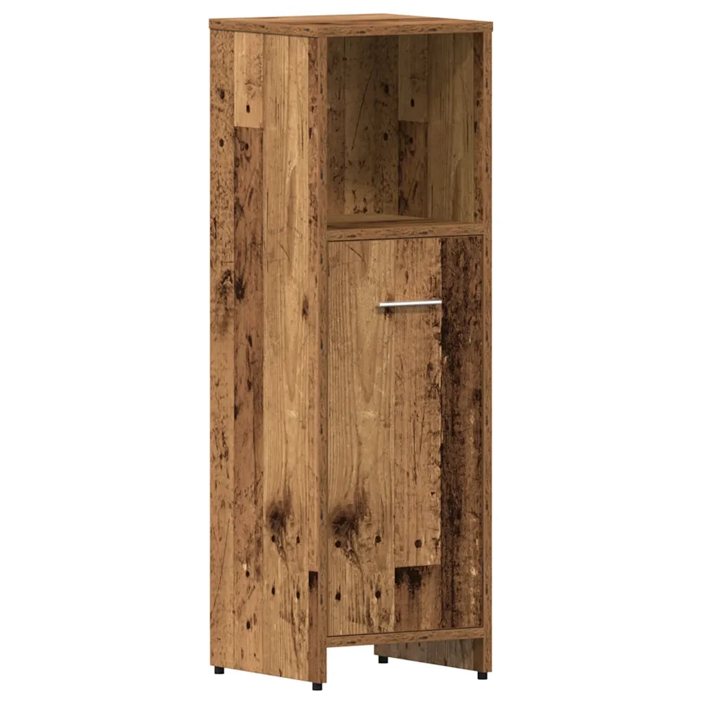 vidaXL Set Mobili da Bagno 4 pz Legno Antico in Legno Multistrato