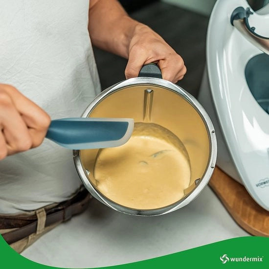 Spatola flessibile * ideale per Thermomix e Monsieur Cuisine * come scheggiatrice per la posa del contenitore * Colore: grigio