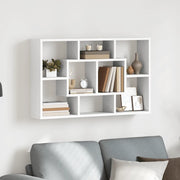 Scaffale a Parete Bianco 85x16x52,5 cm in Legno Multistrato cod mxl 60054