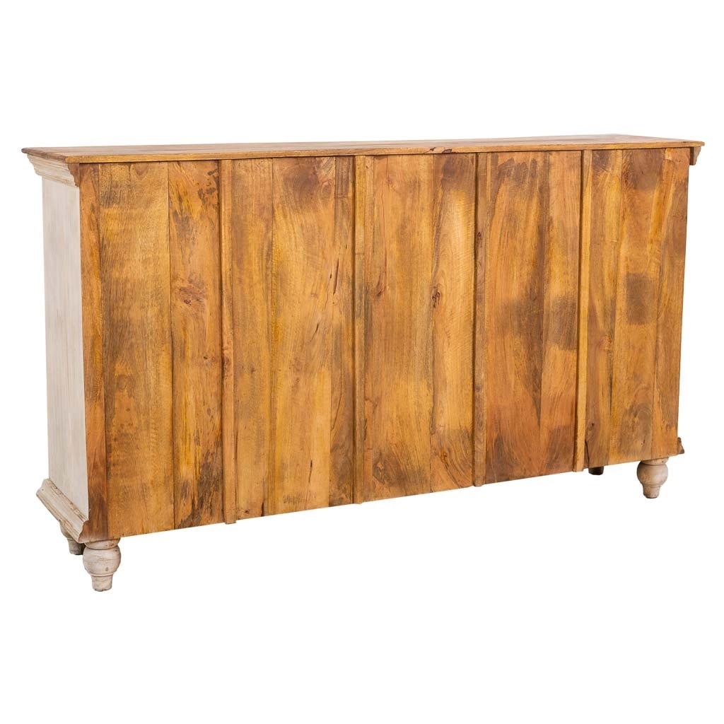 Credenza artigianale in legno 178x43x102h cm