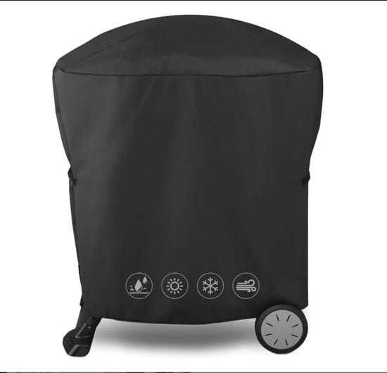 Grillhoes per Weber Q 1000/2000 con carrello portatile, 600D Oxford grillhoes per BBQ impermeabile per Weber 50060001 51060001 54060001 Grillhoes 7113, resistente e impermeabile