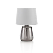 Lampada da tavolo RAQUEL bianco/argento