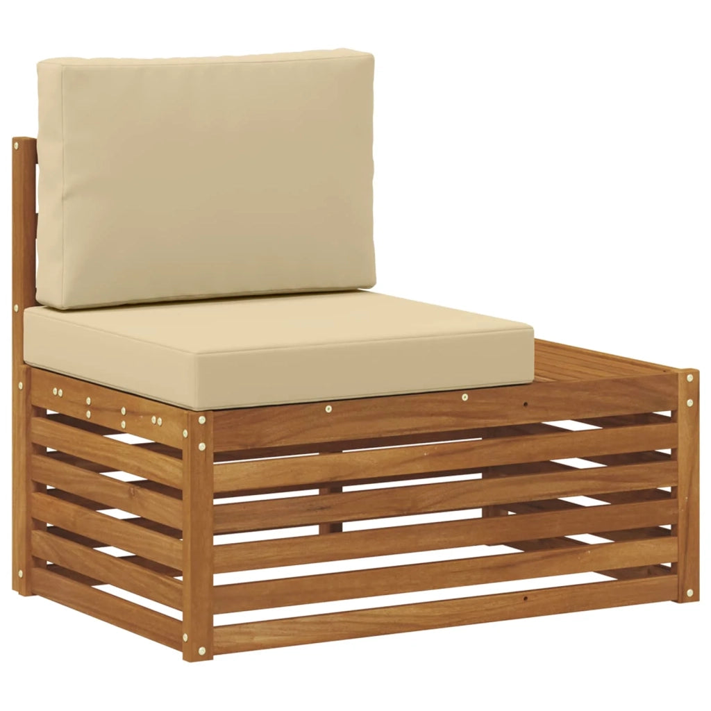 Divano da Giardino-Divano Esterno Finale con cuscino Naturale 91 x 63 x 73 cm 770643