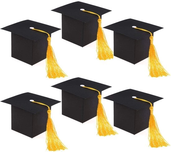 Decorazioni per la Festa di Laurea - 30 Coppe - Scatole Decorative con Copertura - Scatole di Cartone - Decorazioni per la Festa di Laurea - Confezioni per Caramelle - Alta Qualità
