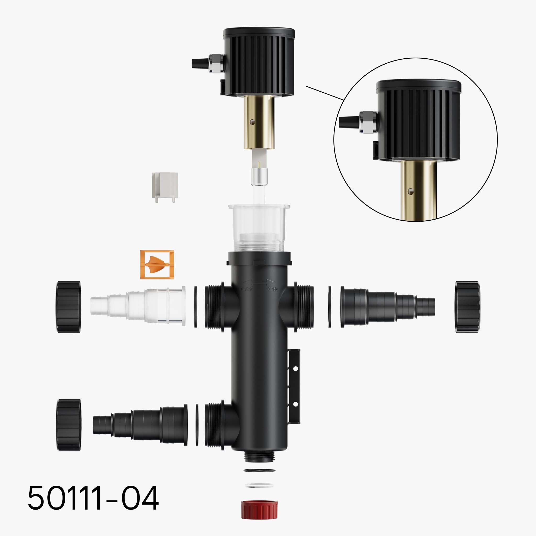 Ricambio per CUV-209 Chiarificatore per laghetto UVC Set di collegamento 9 W