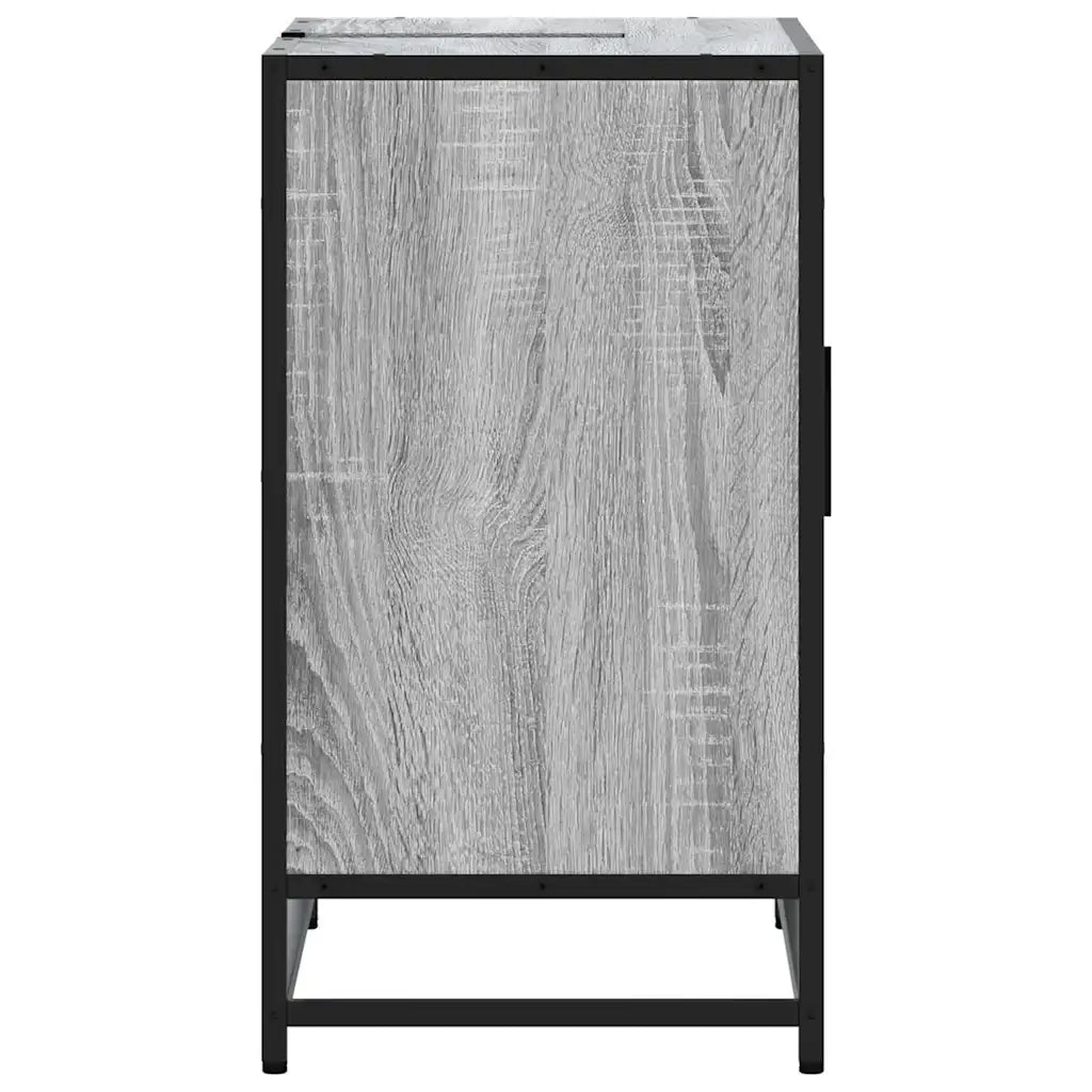 Mobile Lavabo Bagno Grigio Sonoma 65x33x60 cm Legno Multistrato 849287