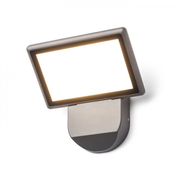 Lampada LED integrato COMODO da parete grigio antracite 230V LED 20W IP65 3000K