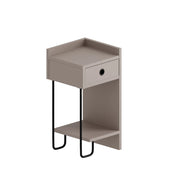 Comodino in legno "Sirius" 32 x 30 x 61 cm - Moka chiaro