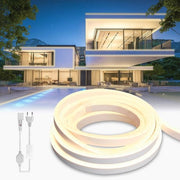 Striscia LED a Neon Acqua-Resistente per Esterni - 120 LED/m - Striscia di Luce Flessibile per DIY - Bianco Naturale