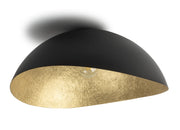 Plafoniera Solaris nero oro irregolare 89cm E27 Sigma