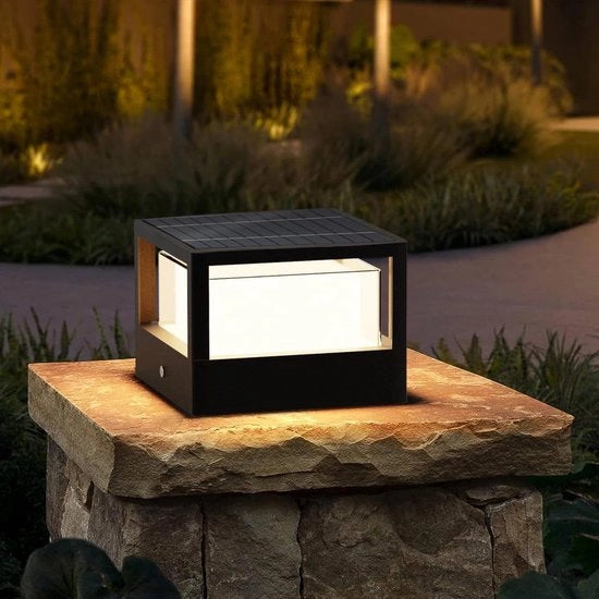 Lampada da Terra LED per Esterno in Alluminio IP65 Resistente all'Acqua, Illuminazione a Pavimento con Luce Calda Bianca