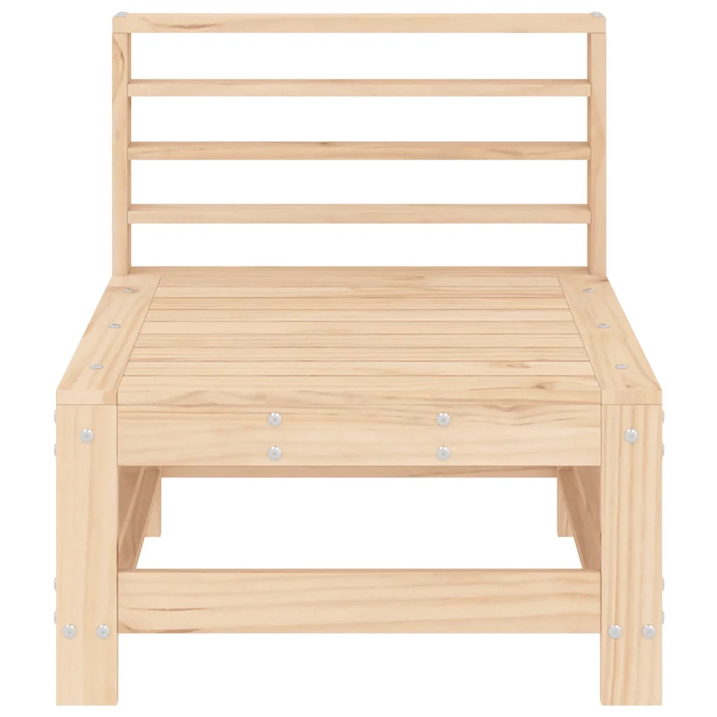 Divani Centrali da Giardino 2 pz in Legno Massello di Pino 825639
