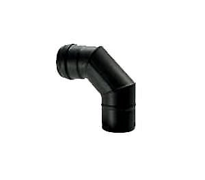 SAVE Fumisteria Plus PN803 Gomito per canna fumaria Nero