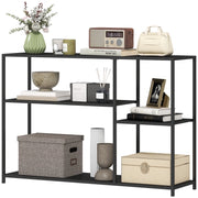 TAVOLO CONSOLLE 110x30x75 cm in acciaio nero