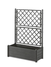 Fioriera con spalliera cm.100x43x142h antracite