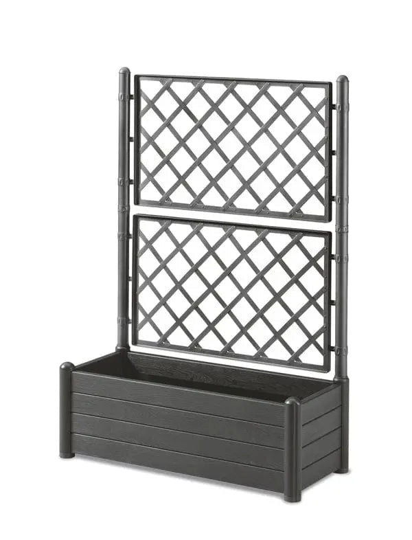 Fioriera con spalliera cm.100x43x142h antracite