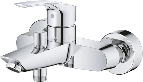 Grohe 33300003 Eurosmart Miscelatore monocomando per vasca e doccia a parete cartuccia SilkMove 35 mm colore Cromo