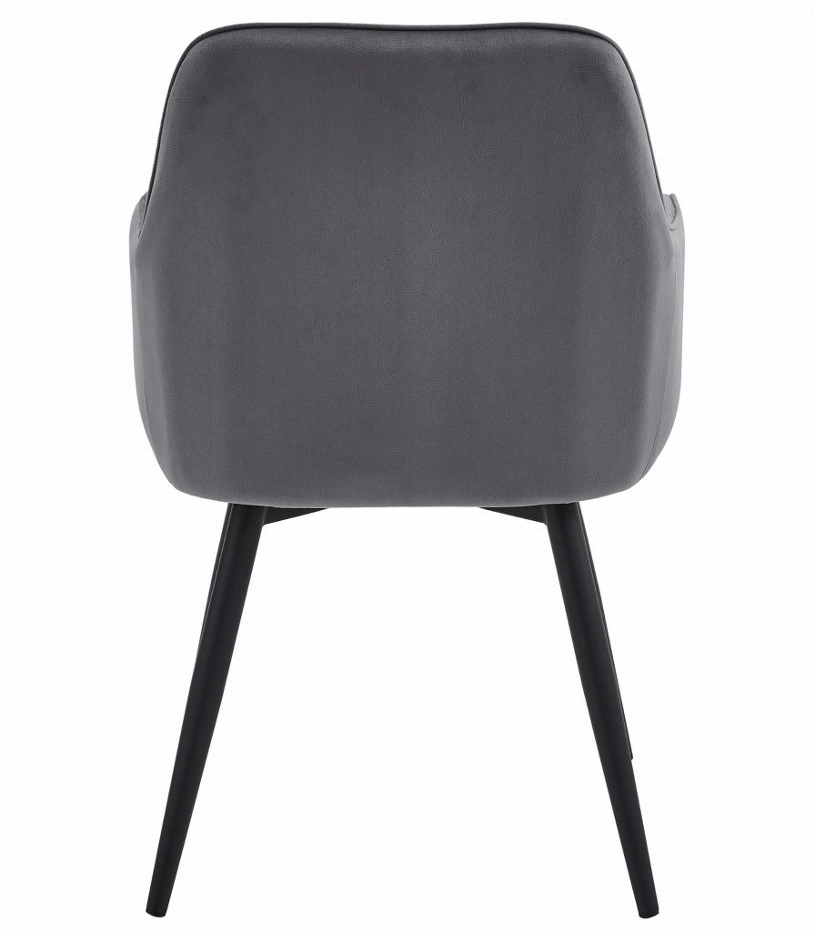 VALORA NANA360 Sedia girevole in velluto - Grigio scuro x 1