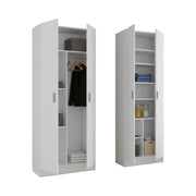 Dairago, Armadio Multiuso Grande Modulabile, 132x180h cm Bianco