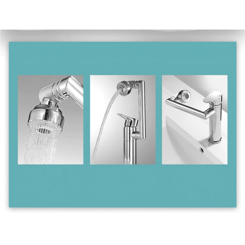 Trade Shop - Rubinetto Miscelatore Per Lavabo Lavandino Girevole 360° Con Doppio Areatore -
