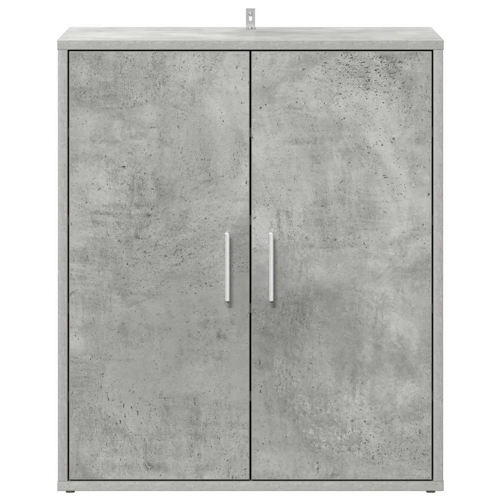 Scarpiera Grigio Cemento 60x35x70 cm in Truciolato 808922