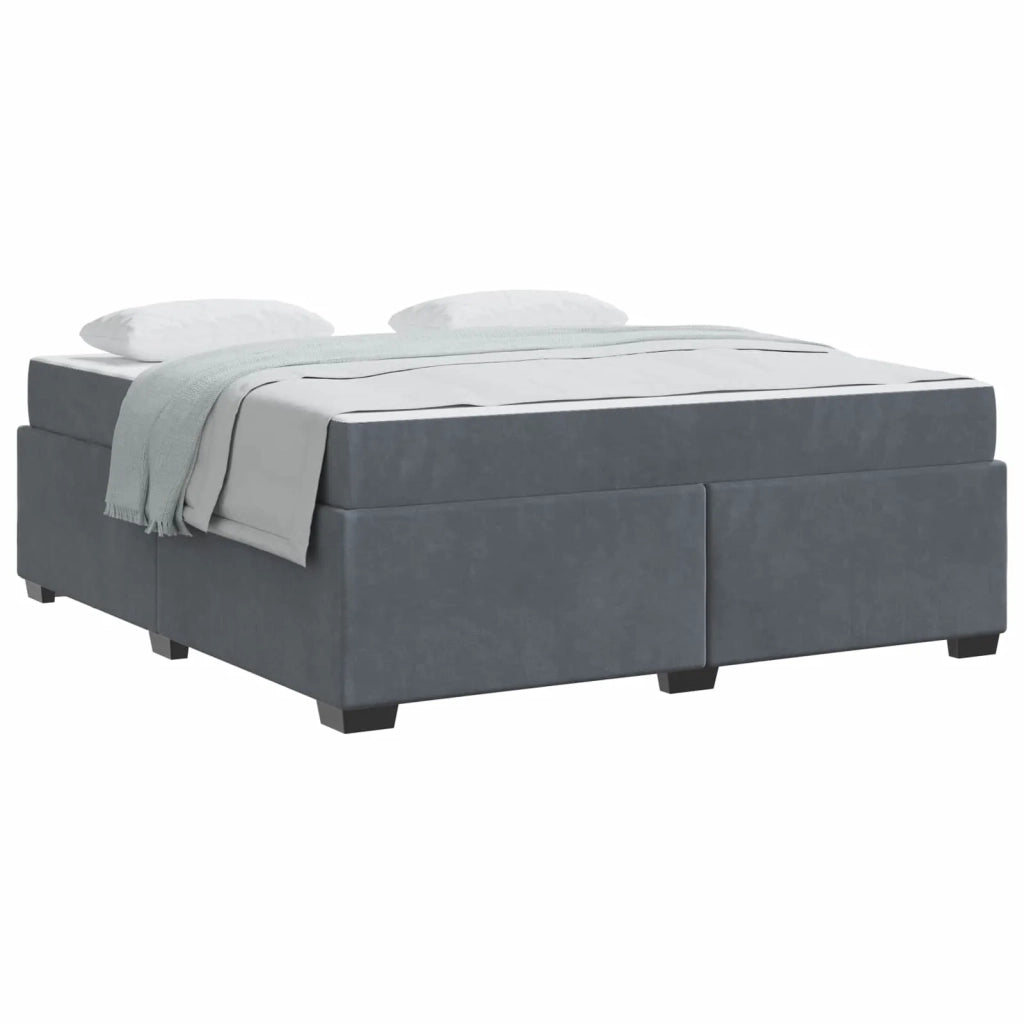 Struttura del letto Grigio scuro 180 x 200 cm Tessuto 3399303
