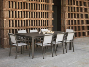 Tavolo Allungabile da Giardino 220/330x110xh76 cm in Alluminio El Paso Marrone