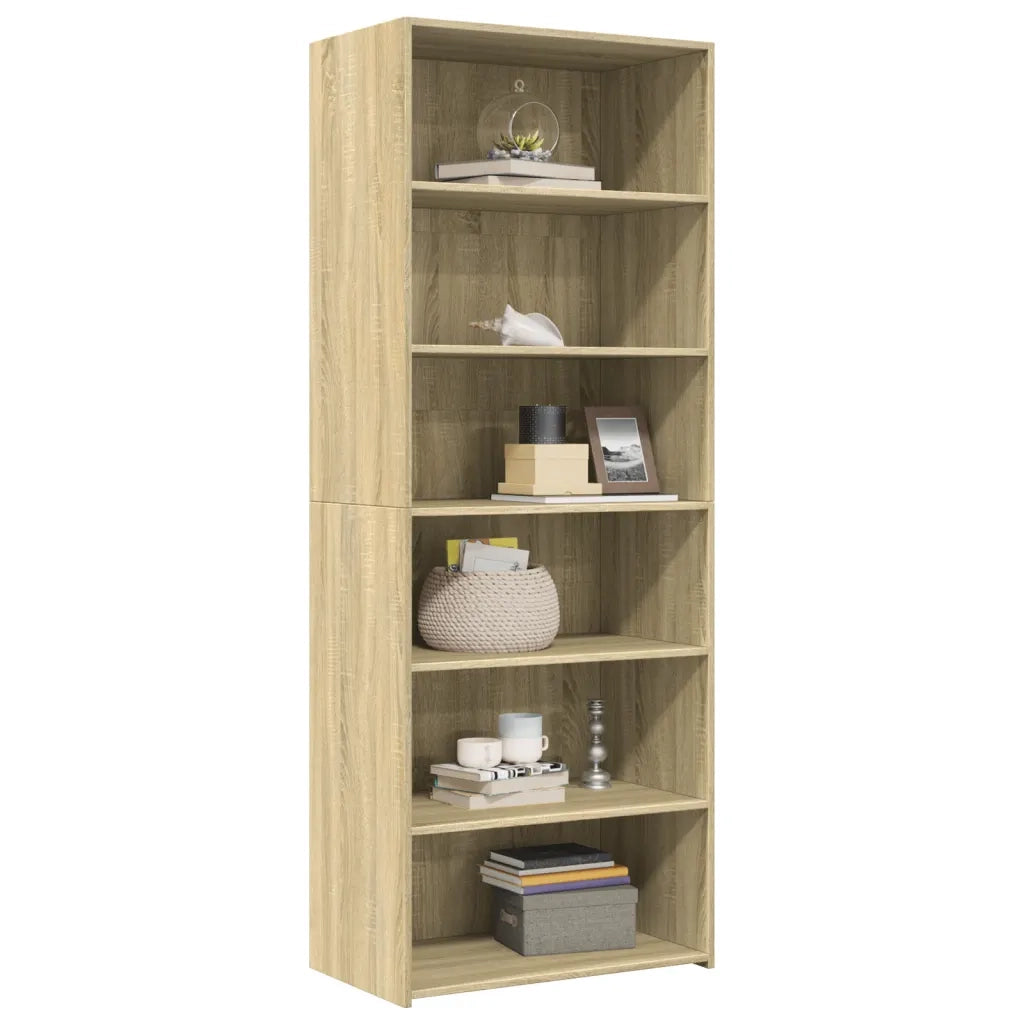 Credenza-Buffet-Armadio da cucina Rovere Sonoma 70x41x185 cm in Legno Multistrato