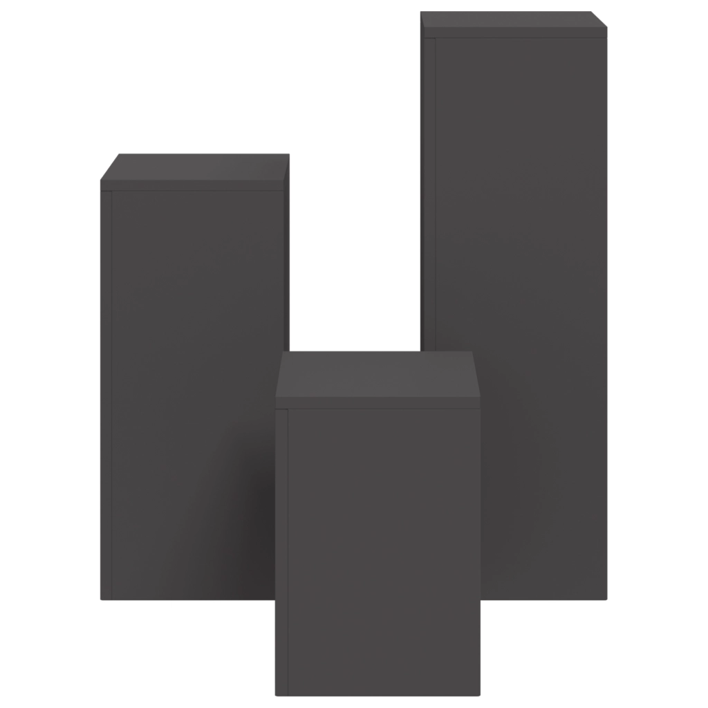 Portapiante da esterno Pillar 3 pcs Acciaio Nero