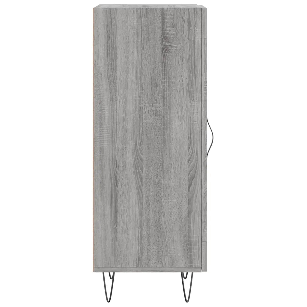 Credenza | Madia | Buffet da pranzo | Armadio da pranzo Grigio Sonoma 34,5x34x90 cm in Legno Multistrato