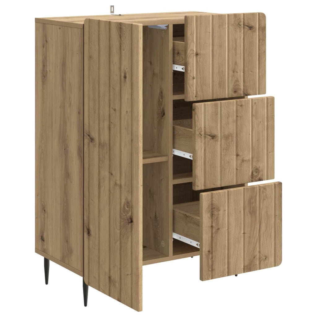 Credenza con cassetto Rovere Artigianale 66 x 34,5 x 91,5 cm 894404