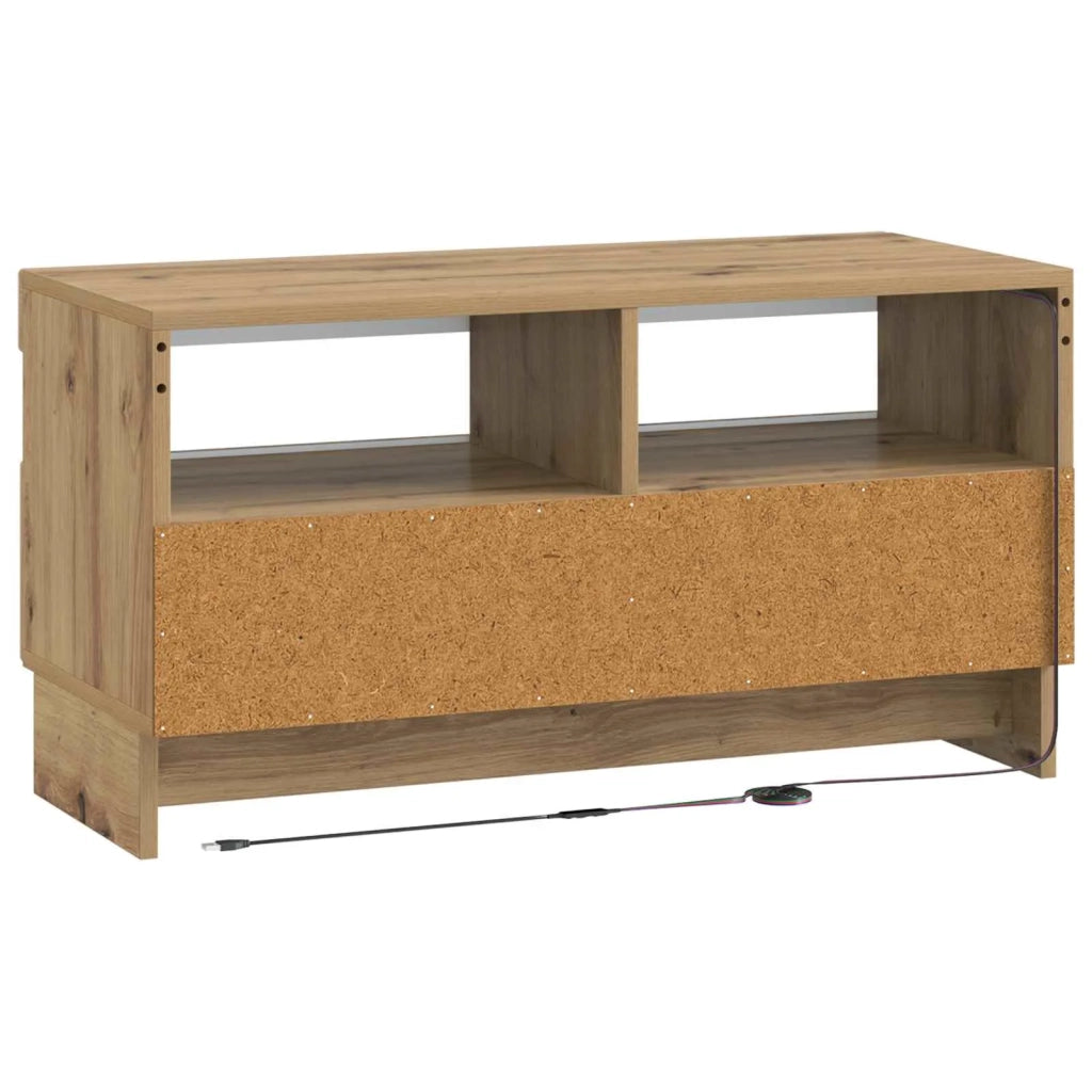 Mobile TV LED Rovere Artigianale Legno ingegnerizzato 896124