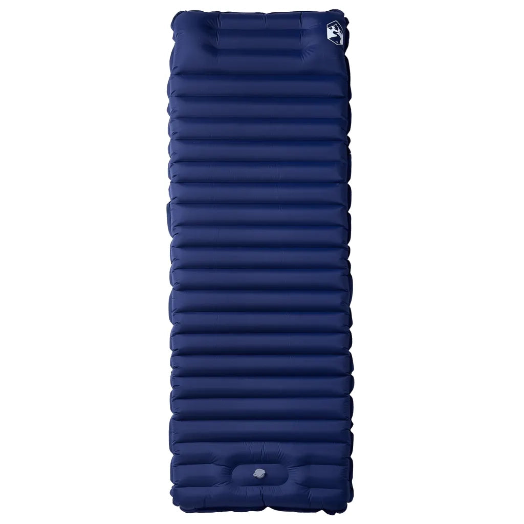 Materasso Campeggio Autogonfiabile Cuscini 1 Persona Blu Marino CFW1869921