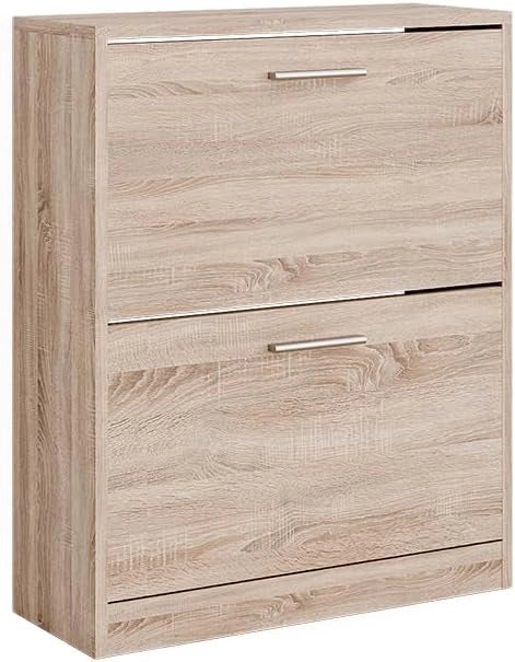 Armadio per le scarpe Gizmo, Bianco, 59 x 72.5 cm 2 scomparti, per la conservazione delle scarpe e combinabile con i mobili Gizmo