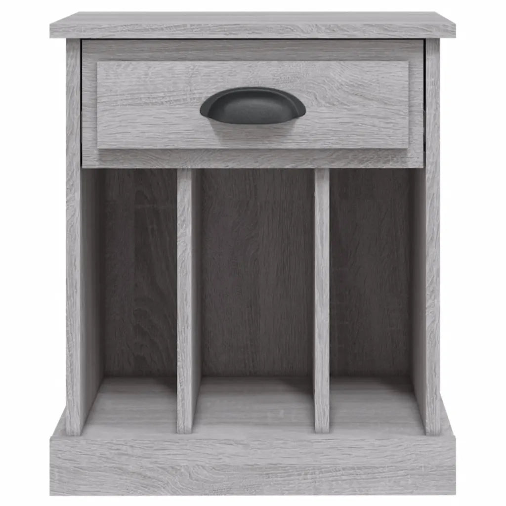 Set di 2 Comodini | Armadio da Notte | Mobiletto da notte Grigio Sonoma 43x36x50 cm