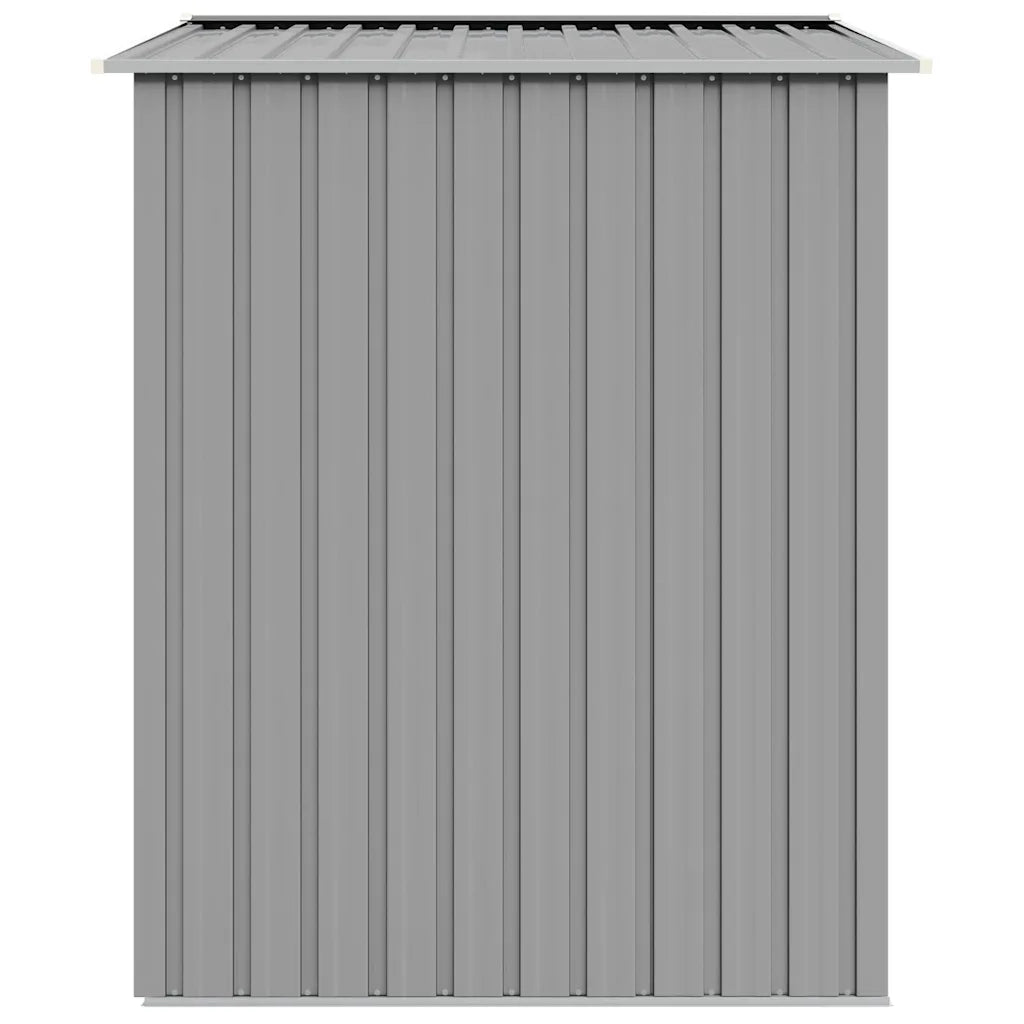 Capanno da Giardino Grigio 205x129x183 cm in Acciaio Zincato 46298