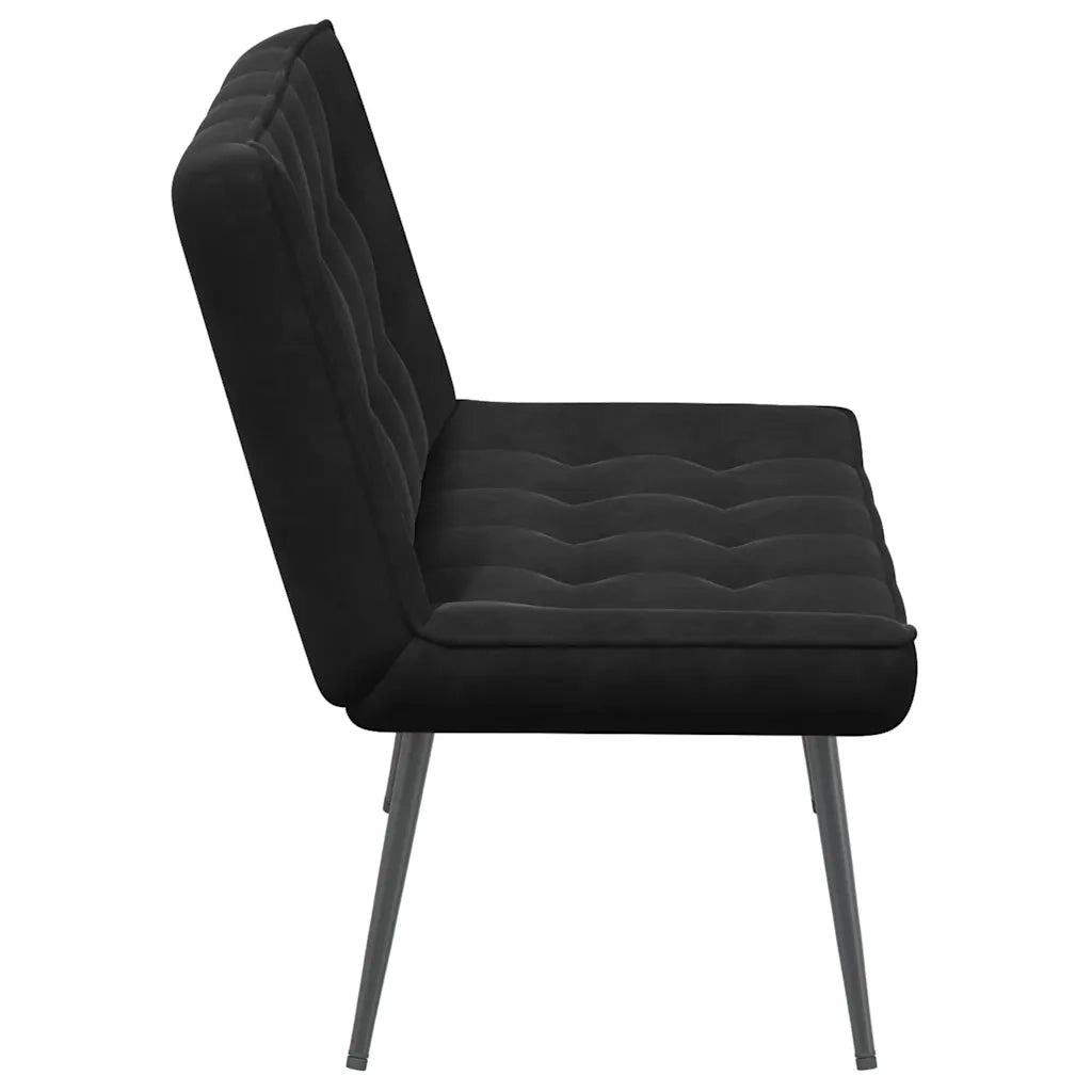 Panca Nera 110x74x84 cm in Velluto CFW9736780