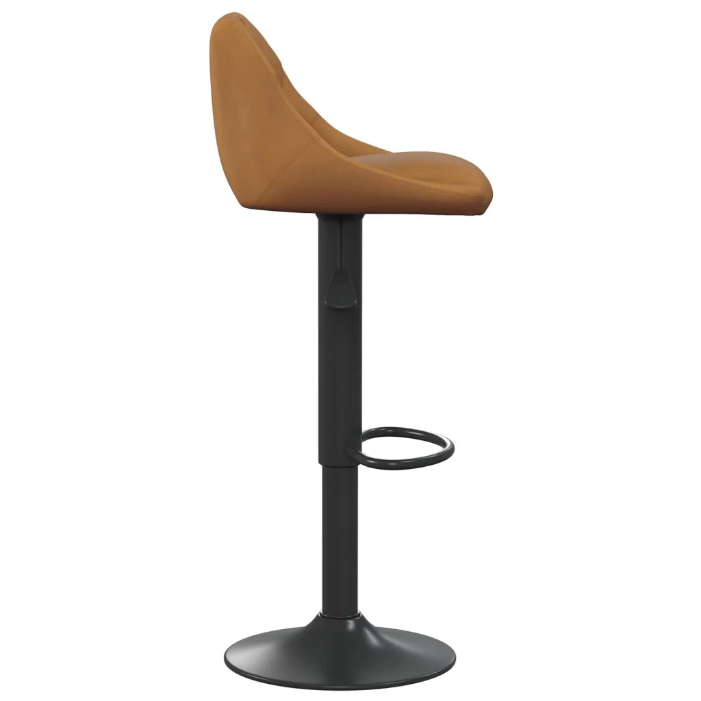 Sgabello da Bar Marrone in Velluto cod mxl 61299