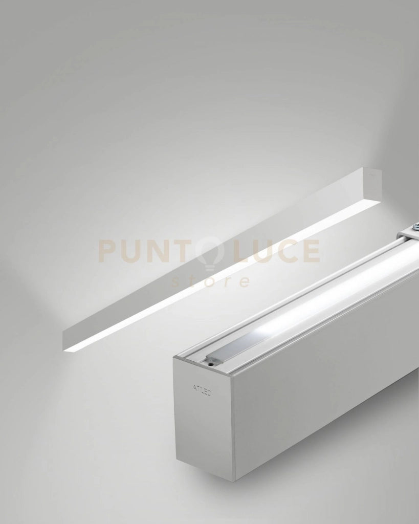 MILLET PROFILO DA PARETE DOPPIA EMISSIONE ALLUMINIO WW OPALE DIMMERABILE DALI IP40 100CM 4000K 3580+1440LM 23/15W