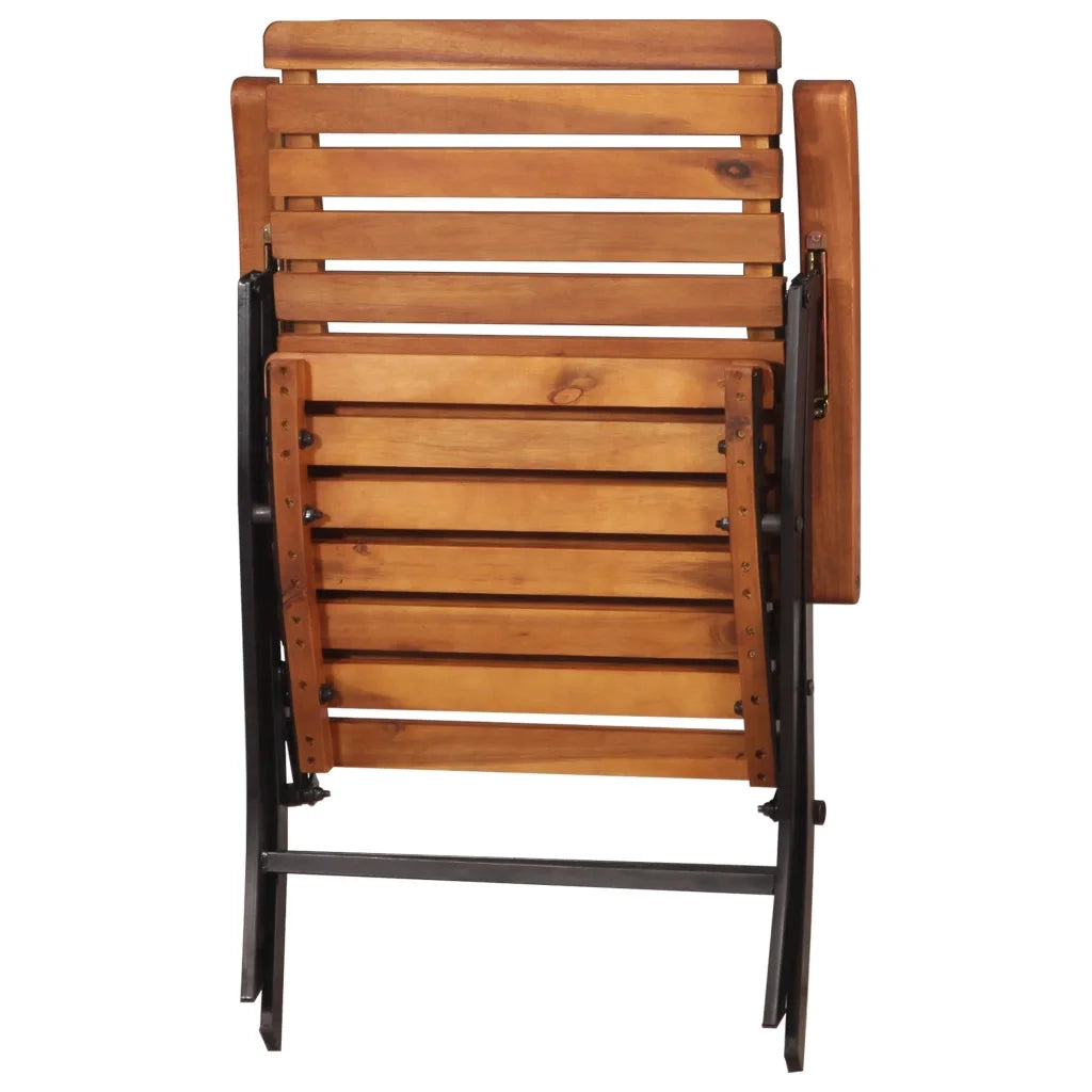 Sedie Reclinabili da Giardino 2 pz in Legno Massello d'Acacia 44391
