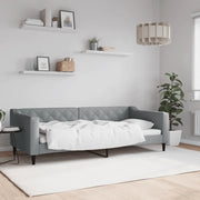 Letto da Giorno Grigio Chiaro 90x200 cm in Tessuto 354161