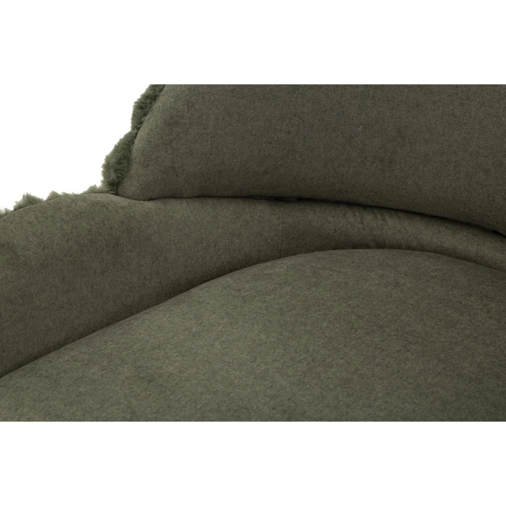 Set di 3 Pouf VKH886, Verde, Poliestere, 58x53x85 cm