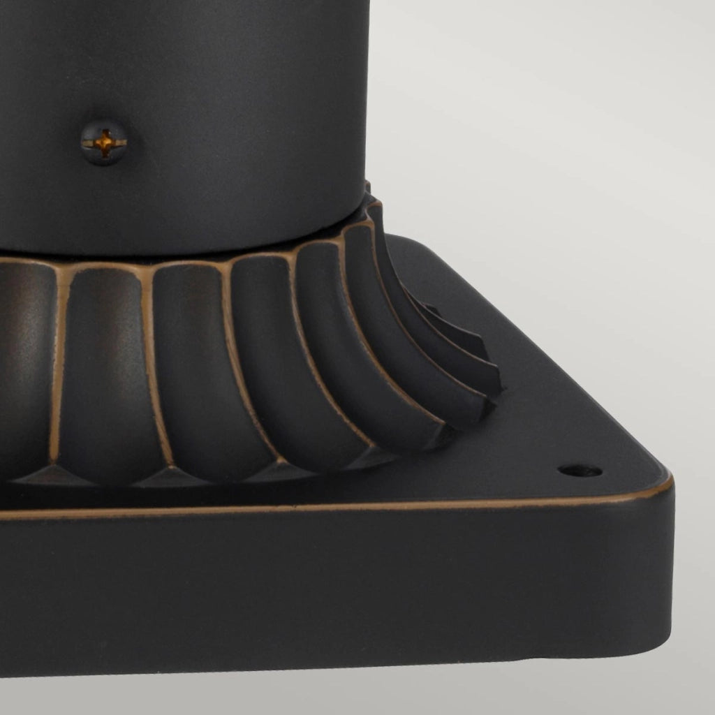Lampada esterno piedistallo marrone E27 60W Luverne Kichler