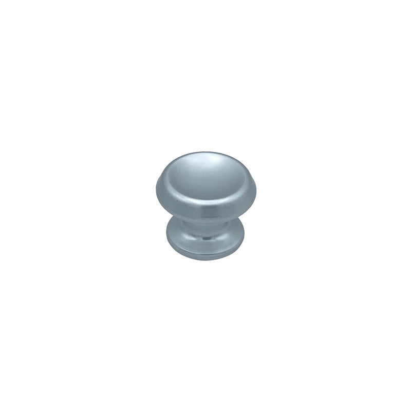 Pomolo fisso per porta SAGUATTI 166/60AB in alluminio argento lucido